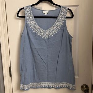 J Jill gauze tank large